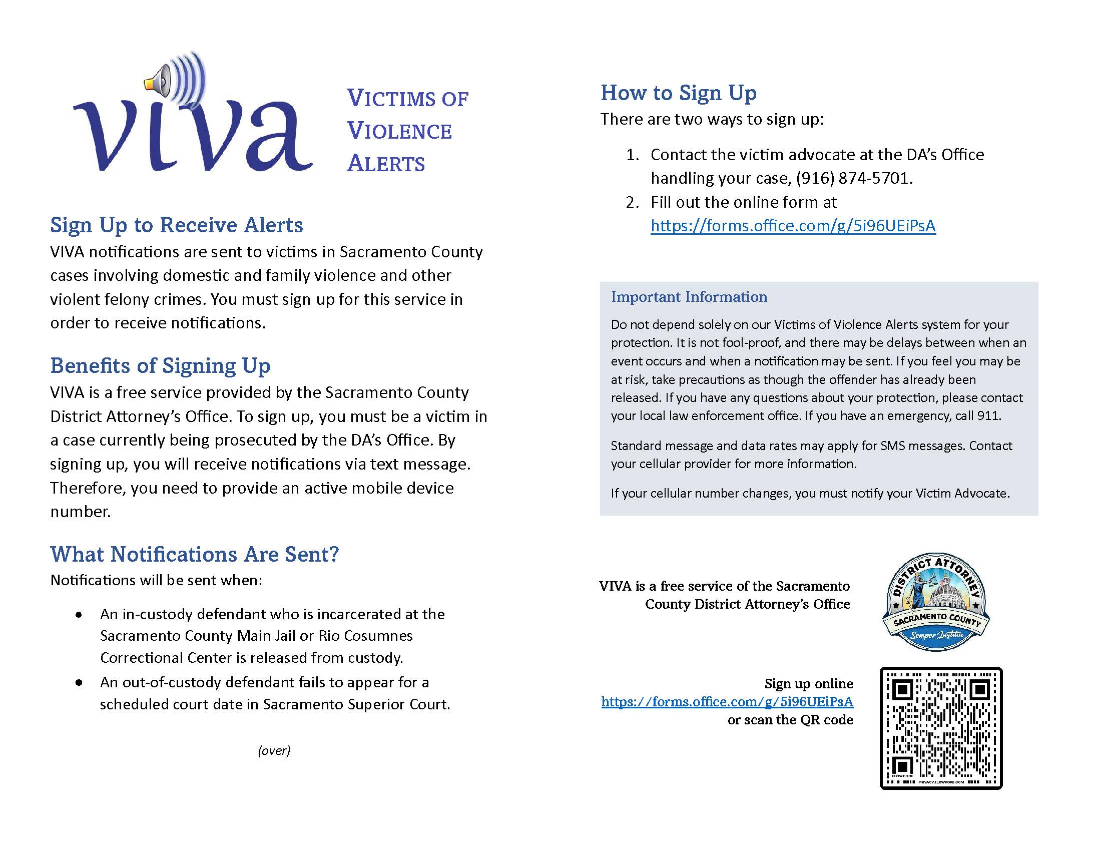 VIVA flyer