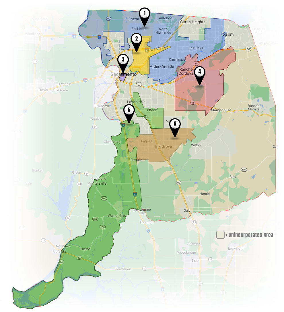 CPU Map outlining all area of coverage